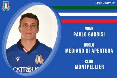 Paolo Garbisi Nazionale Italiana rugby e Montpellier
