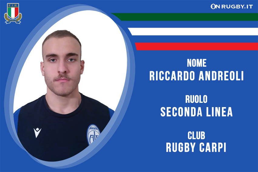 Riccardo Andreoli Rugby - Nazionale italiana Under20
