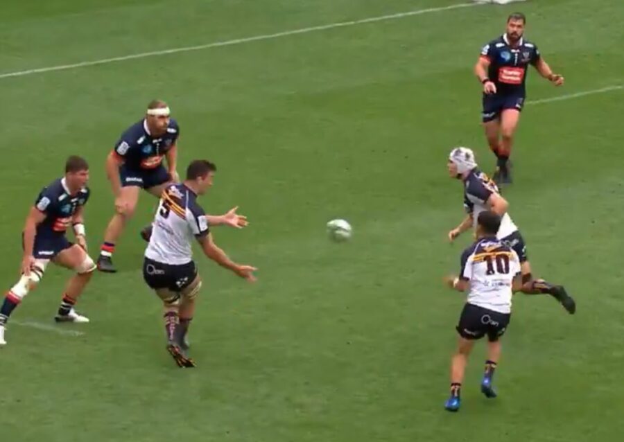 Super Rugby AU: la meta dei Brumbies, dove suona tutta l'orchestra