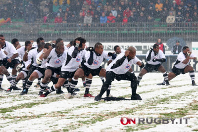 Italia Fiji del 2005 giocata sotto la neve