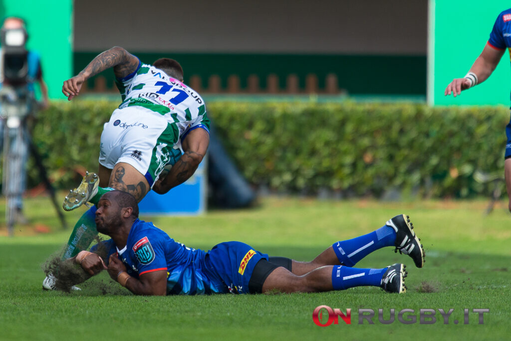 Monty Ioane-Benetton: mancherebbe solo l'ufficialità, poi sarà rescissione - ph. Mattia Radoni Benetton URC Monty Ioane Stormers