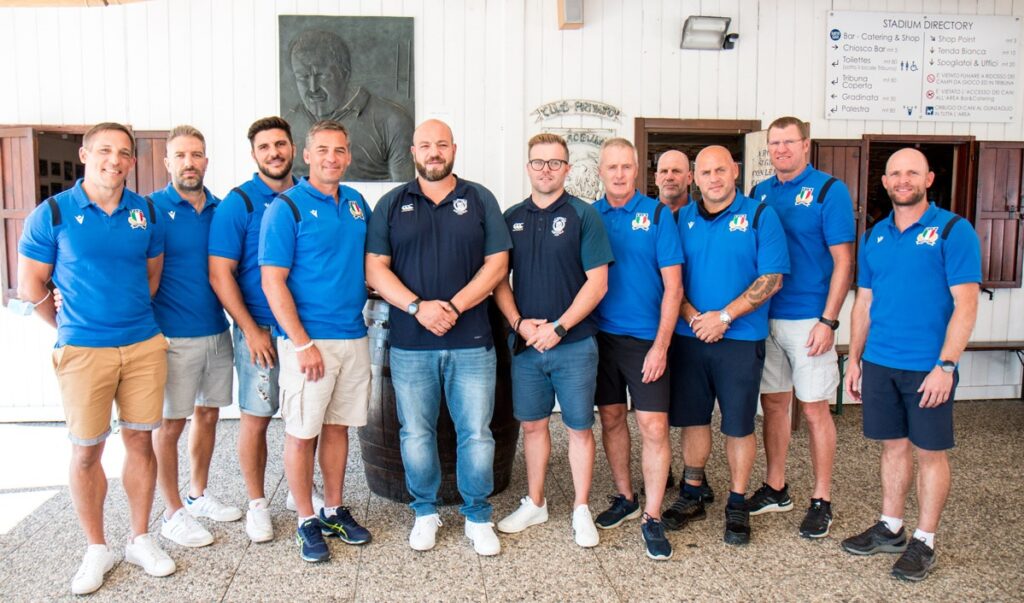 Mogliano: staff azzurro in visita e nuovo innesto per la stagione. PH Alfio Guarise - Mogliano Rugby