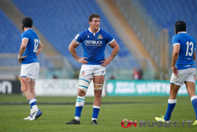 Michele Lamaro in conferenza prima del debutto al Sei Nazioni 2022