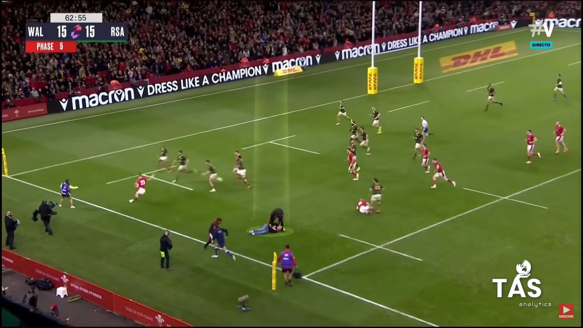 La follia di Cardiff: invasore di Galles-Sudafrica bannato a vita dal Millennium Stadium