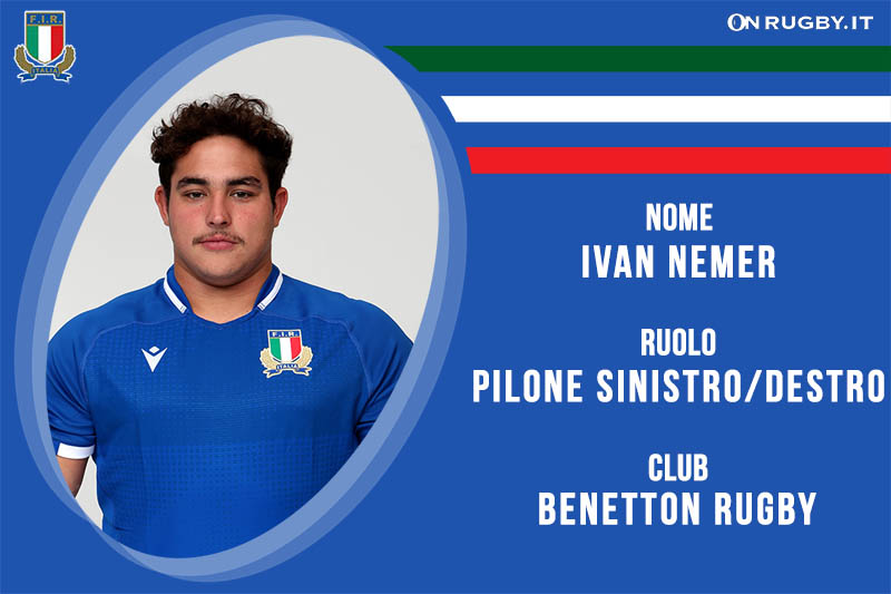 Ivan Nemer Nazionale Italiana Rugby e Benetton Rugby