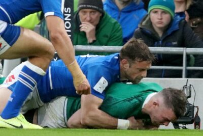 Come hanno visto dall'estero Irlanda-Italia? (Photo by Paul Faith / AFP)