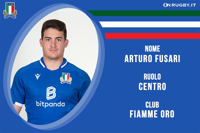 Arturo Fusari cento della Nazionale Italiana Rugby Under 20 e delle Fiamme Oro