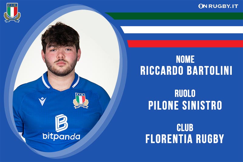 Riccardo Bartolini pilone sinsitro della Nazionale Italiana Rugby Under20 e della Florentia Rugby