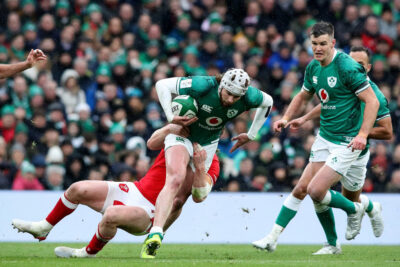 Test match: Mack Hansen dentro dall'inizio nell'Irlanda che sfida gli All Blacks (Photo by Paul Faith / AFP)