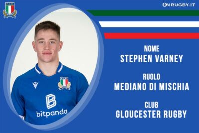 Sthephen Varney Nazionale Italiana Rugby