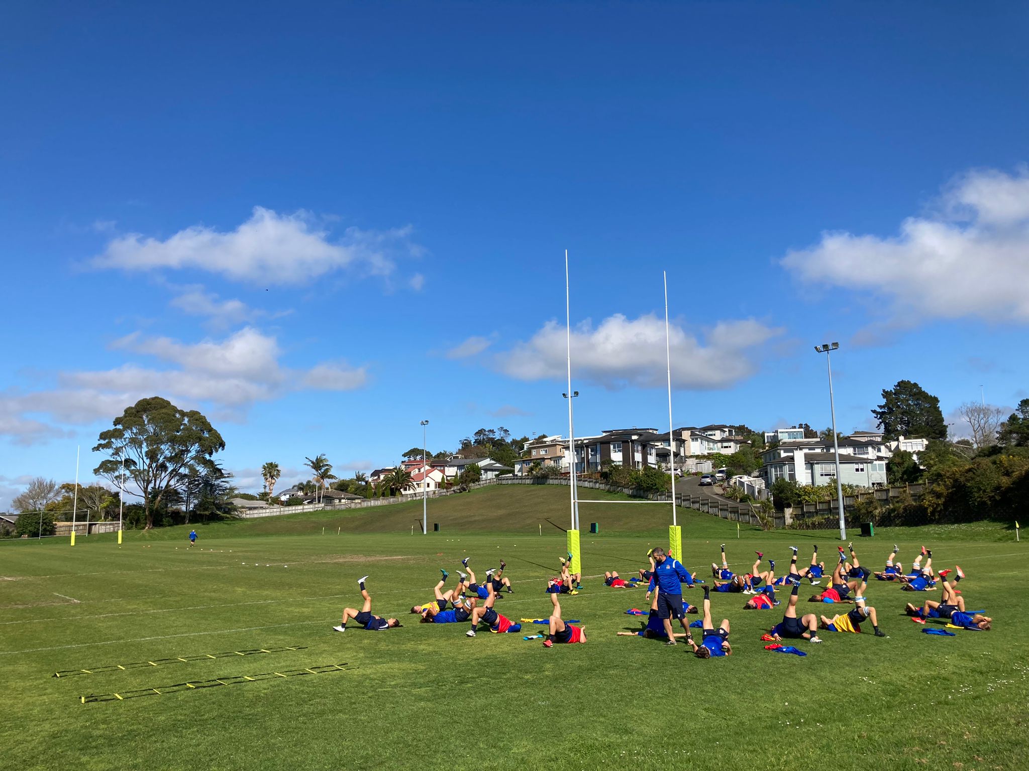Italia femminile: le azzurre iniziano a lavorare ad Auckland verso il Mondiale. PH FIR