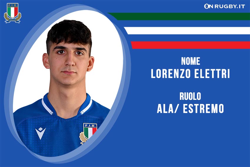 Lorenzo Elettri - rugby - Nazionale under 20 - Italia