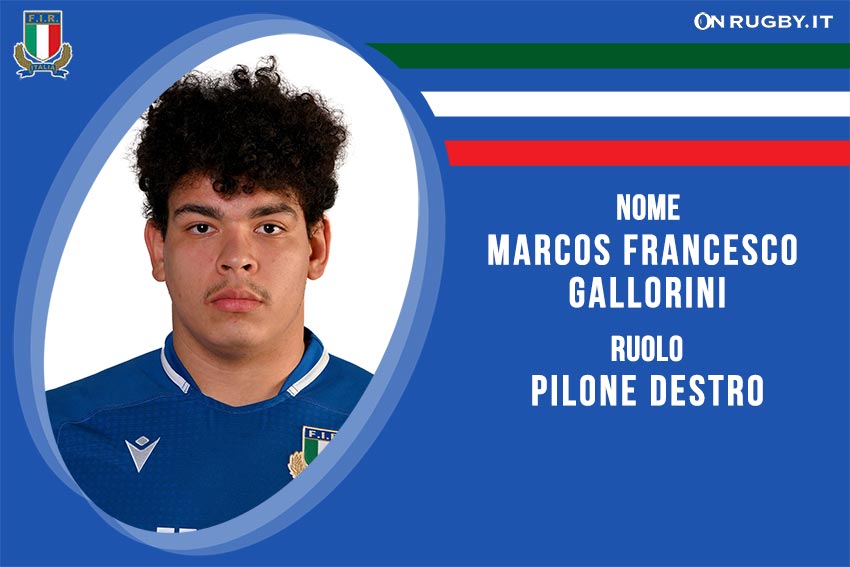 Marcos Francesco Gallorini – rugby – Nazionale Under 20 – Italia
