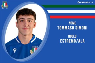 Tommaso Simoni – rugby – Nazionale Under 20 – Italia