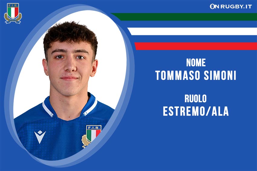 Tommaso Simoni – rugby – Nazionale Under 20 – Italia