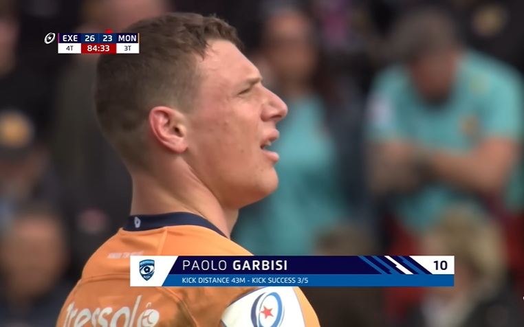 Video: il calcio da metà campo di Paolo Garbisi che manda Montpellier ai supplementari