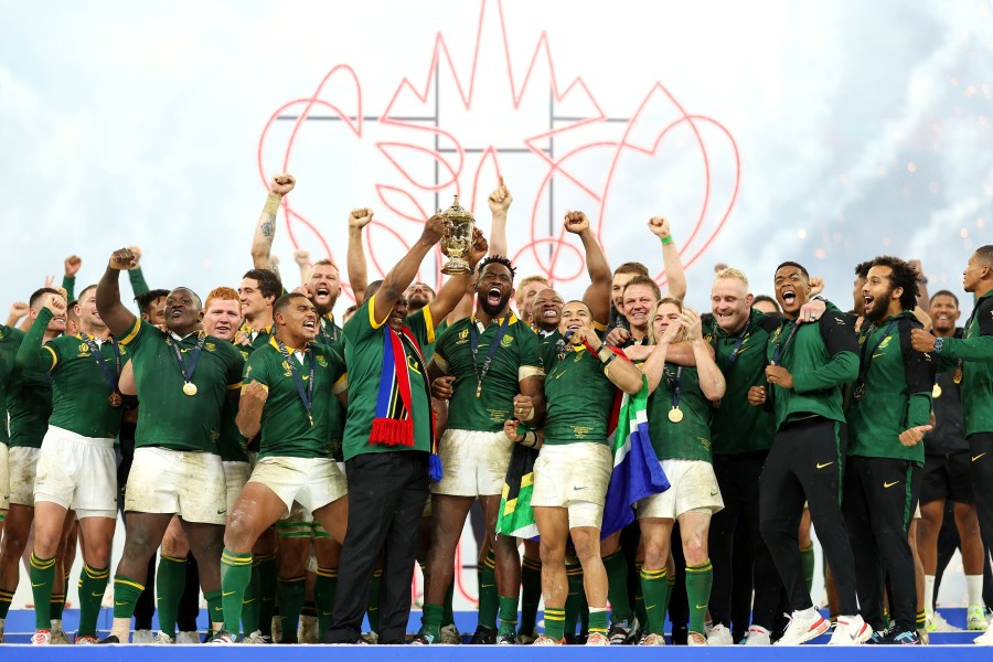 Rugby World Cup 2023: le reazioni della stampa estera alla vittoria del Sudafrica sugli All Blacks (Photo by Julian Finney - World Rugby/World Rugby via Getty Images)