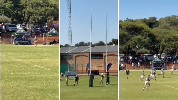 Video: un 16enne mette dentro un calcio da 65 metri, e Beauden Barrett gli fa i complimenti