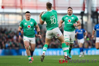 La formazione dell'Irlanda per la prima sfida al Sudafrica (ph. Sebastiano Pessina)