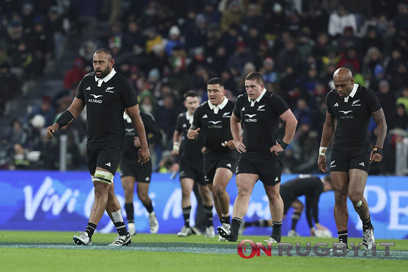 "Partita demoralizzante", "All Blacks senza spina dorsale": le reazioni della stampa neozelandese dopo la sconfitta con il Sudafrica (ph. Sebastiano Pessina)
