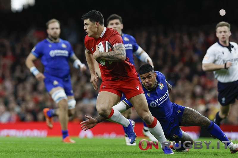 Louis Rees-Zammit, galles v italia