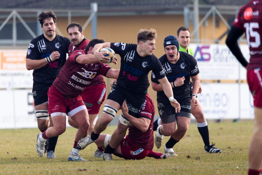 Perazzoli in Lyons v Valorugby (ph Angela Petrarelli)
