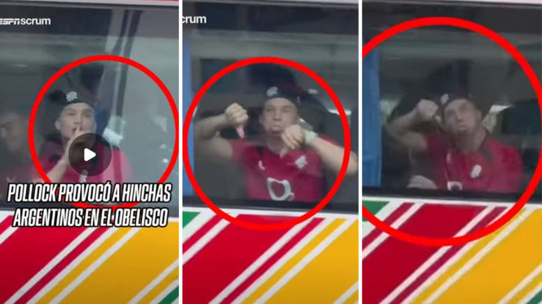 Video: tifosi argentini carichi per il Mondiale, e Henry Pollock li insulta con gestacci e smorfie